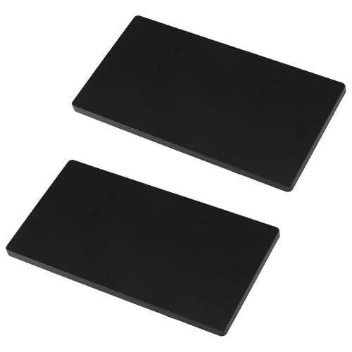 UFURMATE Blindabdeckung, Wandplatte, schraubenlos, Kunststoff, 1-Gang, blanko, Geräteausgangsabdeckung, elektrische Abdeckungen für ungenutzte Steckdosen oder Schalter, Schwarz, 2 Stück von UFURMATE