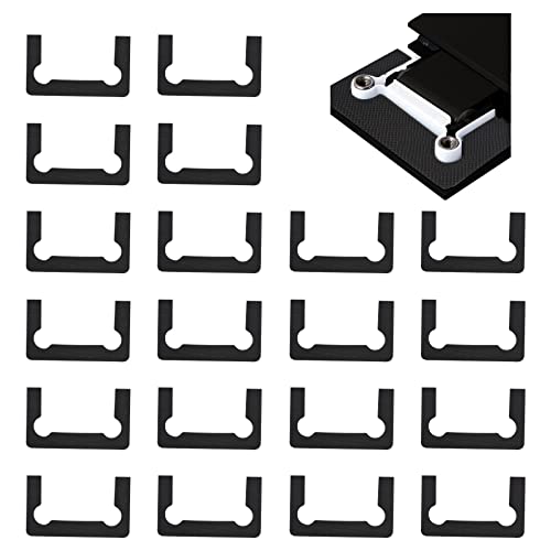 UFURMATE Dichtung Ersatz Kit für Scharniere, 20PCS Gummi Duschtüren Scharnier Ersatzteil Schwarz Anti-Rutsch-Dichtung Glas Scharnier Ersatz Kit von UFURMATE