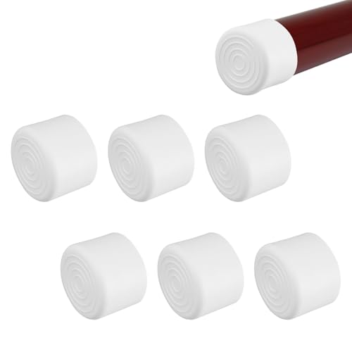 UFURMATE Gummi-Handlauf-Endkappe, 6 Stück, 42 mm Innendurchmesser, runde Handlauf-Endkappen, Treppenstufen, Handlauf-Endabdeckung, verletzt die Hände nicht von UFURMATE