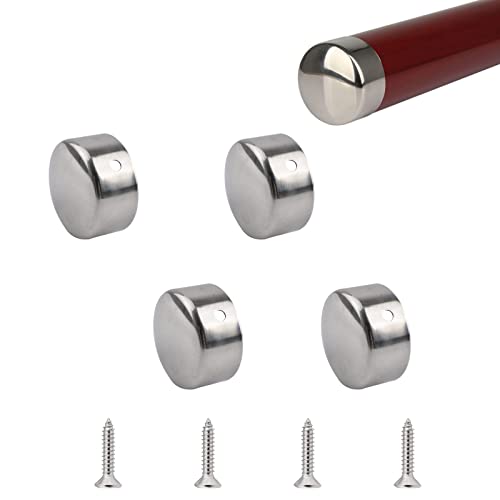 UFURMATE 4 x runde Handlauf-Endkappen aus Edelstahl, 45 mm, für Treppenstufen von UFURMATE