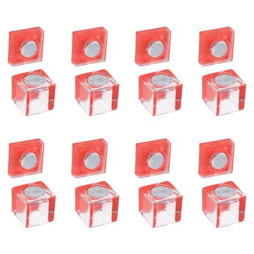 UFURMATE Magnetriegel, 8 Sets Transparent Acryl Schrank Magnetschnäpper Selbstklebend Glastür Magnetschnäpper Magnet Schrankriegel Verschluss für Acryl/Glas Schrank Display (Kleine Größe) von UFURMATE