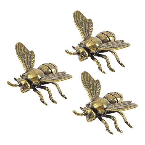 UFURMATE Mini-Bienen-Skulptur, 3 Stück, goldfarben, Vintage-Bienen-Statuen, Schreibtisch-Ornament, dekoratives Messing-Tier-Ornament für Heimdekoration UFURMATE Mini-Bienen-Skulptur, 3 Stück, goldfarben, Vintage-Bienen-Statuen, Schreibtisch-Ornament, dekoratives Messing-Tier-Ornament für Heimdekoration von UFURMATE
