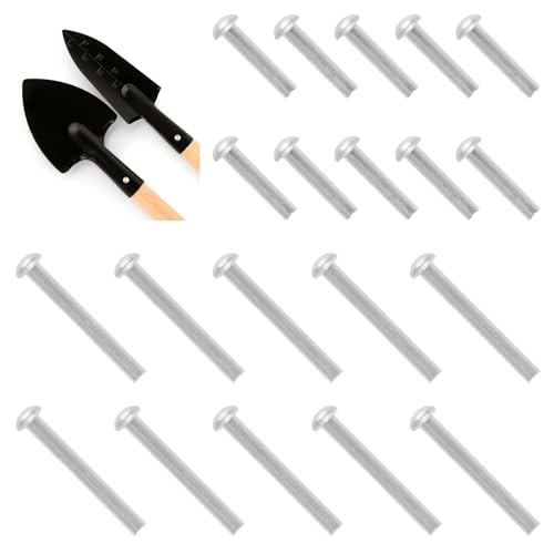 UFURMATE Nieten, 20 Stück, M6 × 30 mm/50 mm, massiver Rundkopfnieten, Werkzeug, Schaufelgriff, Reparatur-Set zur Befestigung von Schaufeln, Gabeln, Rechen UFURMATE Nieten, 20 Stück, M6 × 30 mm/50 mm, massiver Rundkopfnieten, Werkzeug, Schaufelgriff, Reparatur-Set zur Befestigung von Schaufeln, Gabeln, Rechen von UFURMATE