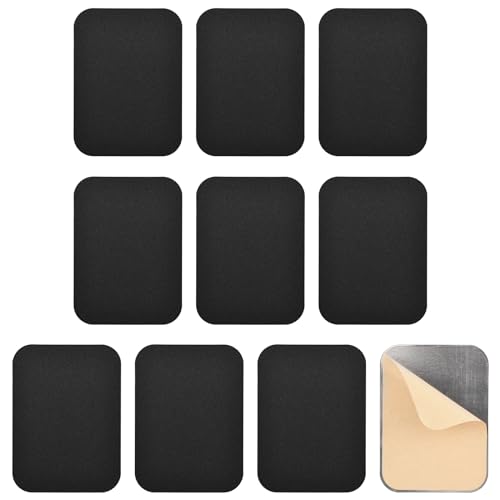 UFURMATE Schlüsselloch-Abdeckplatte, Eisen-Reparatur-Rosette, Türschlossabdeckungen, selbstklebende Türschloss-Reparaturplatten, dekorative Türschloss-Lochabdeckplatten (55 x 75 mm), 10 Stück von UFURMATE