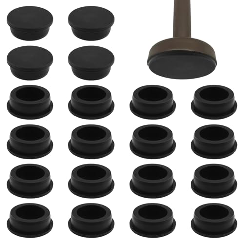 UFURMATE Stuhlbeingleiter, Terrassenmöbel, runde Gleiter, Schmiedeeisen, für den Außenbereich, kratzfeste Silikon-Gartenmöbelfüße zum Schutz von Böden, 38 mm, Schwarz, 24 Stück UFURMATE Stuhlbeingleiter, Terrassenmöbel, runde Gleiter, Schmiedeeisen, für den Außenbereich, kratzfeste Silikon-Gartenmöbelfüße zum Schutz von Böden, 38 mm, Schwarz, 24 Stück von UFURMATE