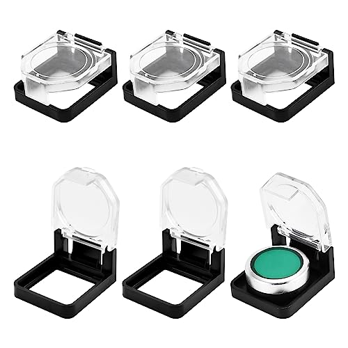 UFURMATE Knopfschalter-Abdeckung, 6 Stück, transparenter Kunststoff, Staubdicht, Notfall-Aus-Schalter-Abdeckung für 22 mm Power-Druckknopf (transparent) von UFURMATE