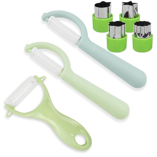 Sparschäler Kartoffelschäler Set Kinderschäler Universalschäler Schäler mit Drehbare Klingen Peeler Multifunktion Y-Förmig Gemüseschäler mit Form Sparschäler Kartoffelschäler Set Kinderschäler Universalschäler Schäler mit Drehbare Klingen Peeler Multifunktion Y-Förmig Gemüseschäler mit Form von UGBO