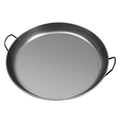 UGCER Spanische Paella-Kochpfanne mit zwei Griffen, Antihaft-unbeschichtete Bratpfanne aus Gusseisen für Zuhause, Restaurant, Camping im Freien (40CM) von UGCER