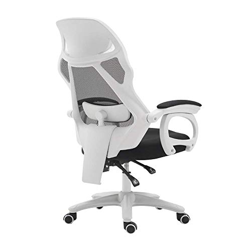 Renovierung Hausstuhl Drehstuhl Bürostuhl Haushalt Liege Mesh Sitz Ergonomie mit Massage Lendenwirbelstütze Computerstuhl Heben Rotation Personalstuhl Nennbelastbarkeit:250 kg Blau von UGD8TQR