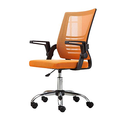 UGD8TQR Renovierung Hausstuhl Drehstuhl Bürostuhl Heben Rotation Handlauf Verstellbarer Straßencomputerstuhl Ergonomie Haushalt Fauler Lounge Stuhl Nennbelastbarkeit:199.6 kg Orange von UGD8TQR