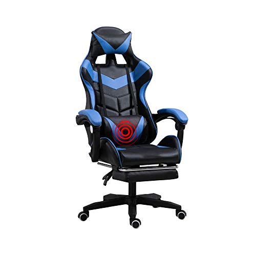 UGD8TQR Renovierung Hausstuhl Drehstuhl Videospielstuhl Racing Stil Liegestuhl Hochlehner mit Fußstütze Ergonomie Computerstuhl mit Kopfstütze und Lendenwirbelstütze Alles Schwarz UGD8TQR Renovierung Hausstuhl Drehstuhl Videospielstuhl Racing Stil Liegestuhl Hochlehner mit Fußstütze Ergonomie Computerstuhl mit Kopfstütze und Lendenwirbelstütze Alles Schwarz von UGD8TQR