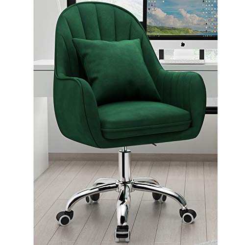 UGD8TQR Renovierungsgehäuse Samt Büro Schreibtischstuhl Gepolsterter Computerstuhl mit Rückenlehne Höhe verstellbarer Schwenkstuhl moderner Mittelstuhl mit Metallbasis grau 55 x 80 90 cm (22 x 31 35 UGD8TQR Renovierungsgehäuse Samt Büro Schreibtischstuhl Gepolsterter Computerstuhl mit Rückenlehne Höhe verstellbarer Schwenkstuhl moderner Mittelstuhl mit Metallbasis grau 55 x 80 90 cm (22 x 31 35 von UGD8TQR