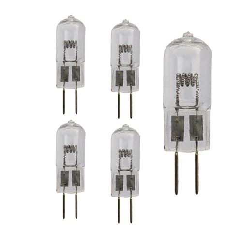 UGEFKMQ 5PC Halogen Leuchtmittel G6.35 12V 100W Warmweiß Klare Kapsel Glühbirne Halogen GY6.35 50W 12V Dimmbar 75W von UGEFKMQ
