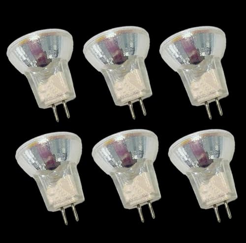 UGEFKMQ 6PC 35Watt MR8 12V 10W Halogen-Leuchtmittel Niederspannungslampe GU4 dekorative Halogenlampe MR8 12V 5W dimmbar 12V-10W von UGEFKMQ