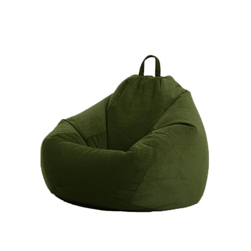 UGEFKMQ Beanbag Sitzkissen Sitzsack Sesselbezug Klassischer Cord Sitzsack Lazy Puff Sofa Lazy Stuhl Bezug Großer Sitzsack Sofabezug (Ohne Füllstoff) 70Cm X 80Cm A-4 von UGEFKMQ