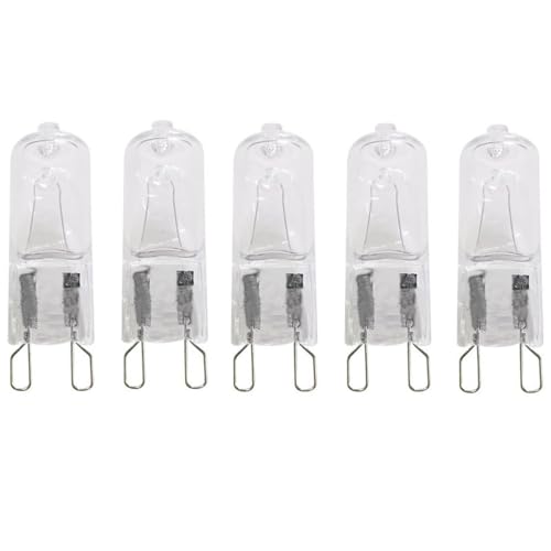 UGEFKMQ Halogen G9 40W 230W Glühbirne Kapsel Halogen Leuchtmittel G9 20W 25W 40W 60W Bi-Pin warmweiß dimmbar 5 Stück, 40 W UGEFKMQ Halogen G9 40W 230W Glühbirne Kapsel Halogen Leuchtmittel G9 20W 25W 40W 60W Bi-Pin warmweiß dimmbar 5 Stück, 40 W von UGEFKMQ