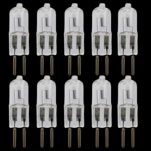 UGEFKMQ Halogen Stiftsockellampe GY6.35 12V 20W Halogen Glühbirne G6.35 24V 50W Wolfram Halogenlampe G6.35 220V 100W Dimmbar 10 Stück 50 W 24V UGEFKMQ Halogen Stiftsockellampe GY6.35 12V 20W Halogen Glühbirne G6.35 24V 50W Wolfram Halogenlampe G6.35 220V 100W Dimmbar 10 Stück 50 W 24V von UGEFKMQ