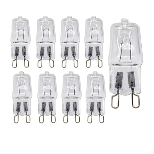 UGEFKMQ Halogen leuchtmittel G9 230V 25W 28W 40W 60W Dimmbar T4 JCD Typ 2 Pin Halogen Kapsel Glühbirne G9 20W Warmweiß 10PC 60W von UGEFKMQ
