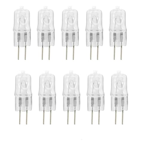 UGEFKMQ Halogenlampen G4 10W 220V AC transparente Kapsellampe Halogen Light Bulbs 20 Watt G4 Halogen-Stiftsockellampe warmweiß 10PC 20 W UGEFKMQ Halogenlampen G4 10W 220V AC transparente Kapsellampe Halogen Light Bulbs 20 Watt G4 Halogen-Stiftsockellampe warmweiß 10PC 20 W von UGEFKMQ