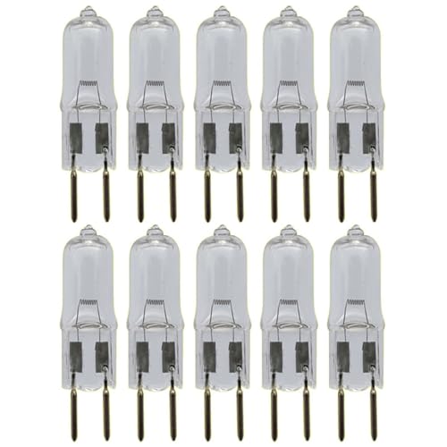 UGEFKMQ Halogenlampen G6.35 50W 24V Halogen Stiftsockellampe GY6.35 24V 100W Glühbirne Kapselglühbirnen Gy6.35/G6.35 Bi-Pin-Sockel 10PC 50W von UGEFKMQ