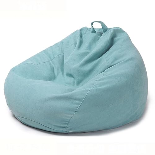 UGEFKMQ Outdoor Sitzsack Sitzsack-Pouf Für Drinnen Und Draußen, Sessel Mit Polsterung, Klassischer Sitzsack, Sitzsack-Bezug (Ohne Füllung),Grün,70Cm*80Cm von UGEFKMQ