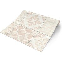 UGEPA Vinyltapete Fliesenoptik taupe B/L: ca. 53x1005 cm glitzernd von UGEPA