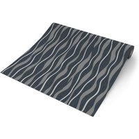 UGEPA Vinyltapete Wellen schwarz silber B/L: ca. 53x1005 cm glitzernd UGEPA Vinyltapete Wellen schwarz silber B/L: ca. 53x1005 cm glitzernd von UGEPA