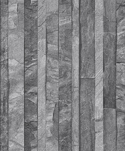 UGEPA Vliestapete Granitplatten, grau, J86709 von UGEPA