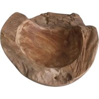 Dekoschale Holz Teak 3er Set B: 27 cm Unikat Handarbeit von UGG Chemnitz