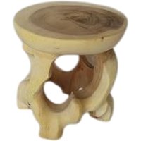 Podest Teak Holz massiv H: 20 cm klein Unikat Handarbeit von UGG Chemnitz