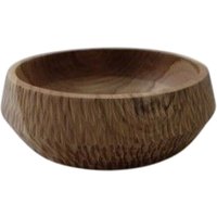 Schale Teak Holz 25 x 27 x 9 cm Unikat Handarbeit von UGG Chemnitz