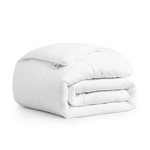 UGG - Aimee Basic Tröster - Weiche und Bequeme Gesteppte Decke - Elegante und Moderne Wohnkultur - Kastensteppt - Hellweiß - Queen UGG - Aimee Basic Tröster - Weiche und Bequeme Gesteppte Decke - Elegante und Moderne Wohnkultur - Kastensteppt - Hellweiß - Queen von UGG