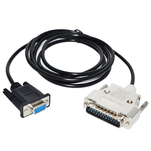 UGGOVXWZH D-SUB 9PIN DB9 WEIBLICH AUF DB25 MÄNNLICH 25PIN Adapter KOMMUNIKATIONSKABEL DATENKABEL(3 metres) von UGGOVXWZH