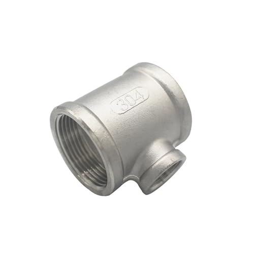 1/4 Zoll, 3/8 Zoll, 3/4 Zoll, 2,5 cm, variabler Durchmesser, BSP-Innengewinde, T-Dreiwege-Reduzierstück, 304 Edelstahl, Rohrverschraubung, Reduzierstück (Größe: DN25 x DN20 x DN25) von UGLYAF