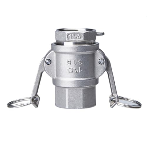 1PCS 1/2 "-4" Camlock Schnellkupplung Rohr Stecker A + D TYP/B + F TYP Camlock Armaturen Homebrew MPT FPT Barb Adapter (Color : A and D TYPE, Size : DN40) von UGLYAF