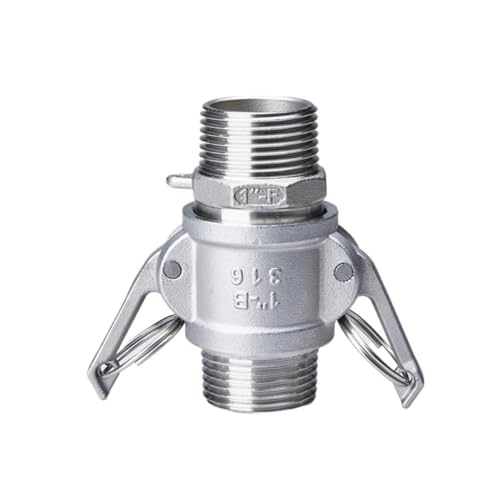 1PCS 1/2 "-4" Camlock Schnellkupplung Rohr Stecker A + D TYP/B + F TYP Camlock Armaturen Homebrew MPT FPT Barb Adapter (Color : B and F TYPE, Size : DN32) von UGLYAF