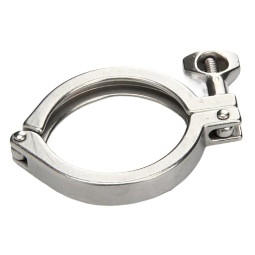 Tri-Clamp-Abdeckung, 304 Edelstahl-Rohr, Schnellverschluss-Abdeckung, passend for 1,5 Zoll, 2 Zoll, 2,5 Zoll, 3 Zoll, 4 Zoll, 5 Zoll, 6 Zoll, 7 Zoll, 8 Zoll Spannfutter(Ferrule 233) von UGLYAF