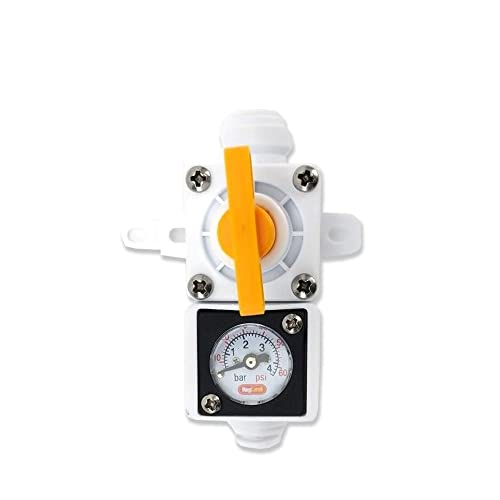 UGLYAF Duotight Inline-Inline-Regler – mit integrierter Anzeige for Wasser oder Gas – 8 mm (5/16 Zoll; Push-In) Home Brew von UGLYAF