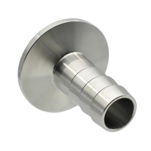 Vakuum Schlauch Barb Joint Edelstahl 304KF10 KF16 KF25 KF40 KF50 Vakuum KF Drei Clip Flansch Adapter Stecker Joint(Size:KF40-10mm) von UGLYAF