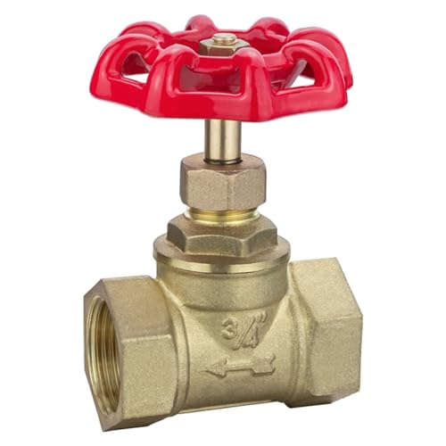 1/2" 3/4" 1" 1 1/4" 1 1/2" 2" Zweiwege Messing Torventil Wasserventilschalter Innengewinde Pflaumenblütengriff Torventil(DN15) von UGPARLGX