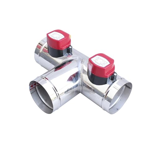 AC 220V AC110V DC12V DC24V Edelstahl Motorisiertes Lüftungsregister Motorisiertes Ventil Luftkanalventil OD51mm-150mm(Od120mm,DC24) von UGPARLGX