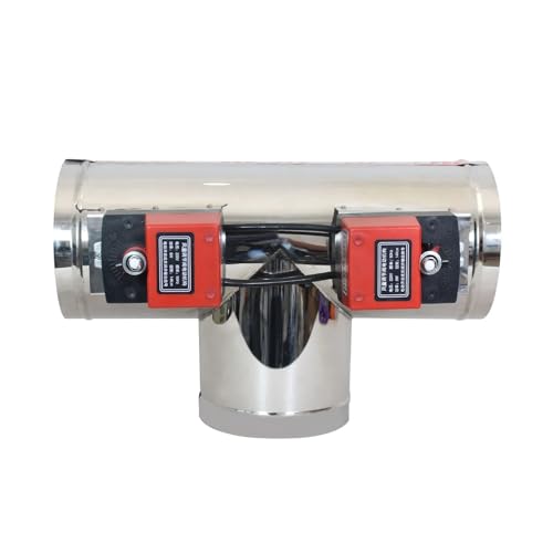 T Typ AC 220V AC110V DC12V DC24V Edelstahl Motorisiertes Lüftungsregister Motorisiertes Ventil Luftkanalventil OD51mm-150mm(OD63mm) von UGPARLGX