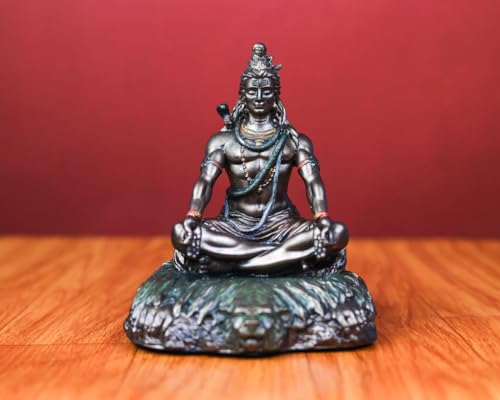 UGRA SHIVAJI ARTS Statue Lord Shiva, Idol Mahadev, Statue Adiyogi Shiva, Bholenath, Hindu-Gott der Meditation, Yoga, Zeit, Zerstörung von UGRA