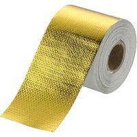 10 m × 5 cm reflektierendes, gewickeltes Thermoklebeband, hochtemperaturbeständiges goldenes Aluminiumfolienband, Folie zum Umwickeln von Drähten von UGREAT