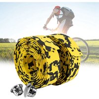 Ugreat - 2er-Pack Rennrad-Lenkerbänder mit 2 Lenkerstopfen (Schwarz + Weiß) von UGREAT