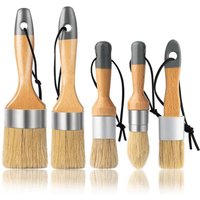 5-teiliges Kreide- und Wachspinsel-Set zum Streichen oder Wachsen von Möbeln oder anderen Projekten, Naturborsten ermöglichen einen gleichmäßigen und 5-teiliges Kreide- und Wachspinsel-Set zum Streichen oder Wachsen von Möbeln oder anderen Projekten, Naturborsten ermöglichen einen gleichmäßigen und von UGREAT