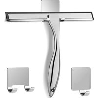 Allzweck-Duschabzieher aus Edelstahl für Glasduschtüren mit 2 Klebehaken, Badezimmer-Reinigungswerkzeug, Fensterspiegelabzieher für den Haushalt, Allzweck-Duschabzieher aus Edelstahl für Glasduschtüren mit 2 Klebehaken, Badezimmer-Reinigungswerkzeug, Fensterspiegelabzieher für den Haushalt, von UGREAT