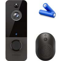 Kabellose Video-Türklingel, Sicherheitskamera für den Innen- und Außenbereich mit Klingel, Zwei-Wege-Audio, KI-basierte Personenerkennung, von UGREAT
