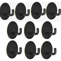 Ugreat - Klebehaken, Badezimmer-Wandhaken aus Edelstahl, wasserdichter selbstklebender Handtuchhalter für Küche, Wohnzimmer und Büro, 10 Stück von UGREAT