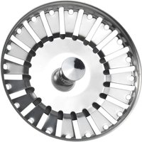 Manueller Abflusskorb für Spüle, Durchmesser 84 mm, Abflussstopfen für Küchenspüle, Blumenkorbfilter von UGREAT